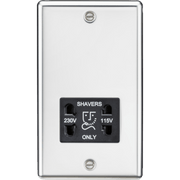 Knightsbridge 10AX 2-way Pull Cord Switch - Polished Chrome