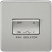 Knightsbridge 10AX Fan Isolator Switch - Brushed Chrome
