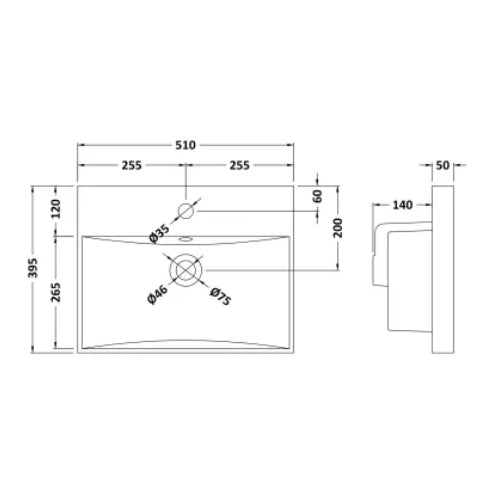 Fresssh Alba 500mm 2-Door Basin Unit