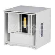 V-TAC 6W Directional Wall Lamp With Bridgelux Chip 3000K White Square