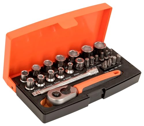 Bahco SL25 1/4" Drive Socket Set 25 Piece