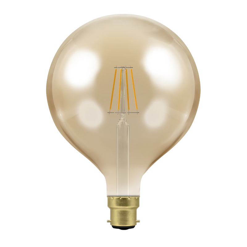 LED Decorative Globe G125 Antique Dimmable 7W 2200K BC-B22