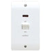 50A Double Pole Switch 'Cooker' with Neon, White, Logic Plus Range