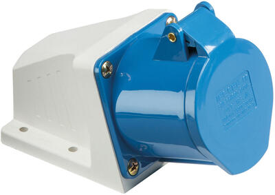 Knightsbridge 240V IP44 32A Plug 2P+E - Blue