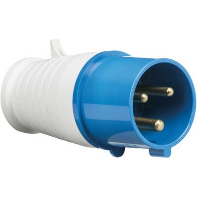 Knightsbridge 240V IP44 32A Connector 2P+E - Blue