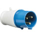 Knightsbridge 240V IP44 32A Connector 2P+E - Blue