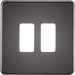 Knightsbridge 20AX 2 Way SP Grid Module - Matt Black