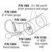 4" 110mm Drain Pressure Test Plug with ½" Test Point