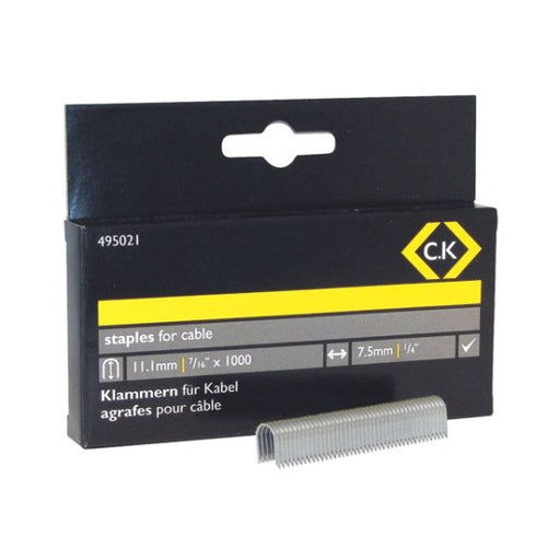 Staples for Cable Tacker 14.2mm 1000