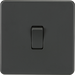 Knightsbridge 10AX 2G 2-way Switch - Anthracite