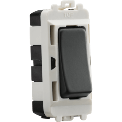 Knightsbridge 10AX 2G 2-way Switch - Anthracite