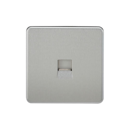 Knightsbridge Telephone Socket Chrome