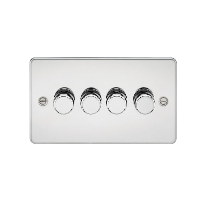 Knightsbridge 4G 2-way 60-400W Leading Edge Dimmer - Polished Chrome