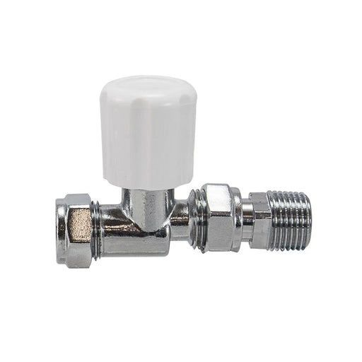 Embrass Peerless 15mm Radiator Valve Reversible Straight 1/2″ Nut