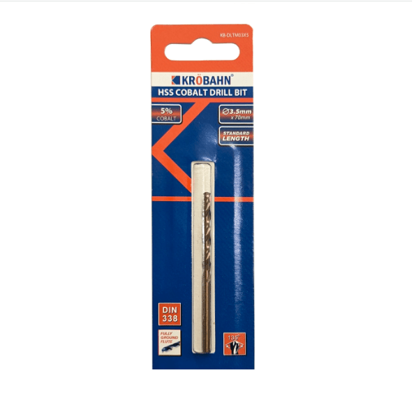 Krobahn HSS Cobalt Drill Bit 3.5x70mm