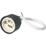 Knightsbridge GU10 Lampholder 260mm length silicon impregnated over sheathed cable