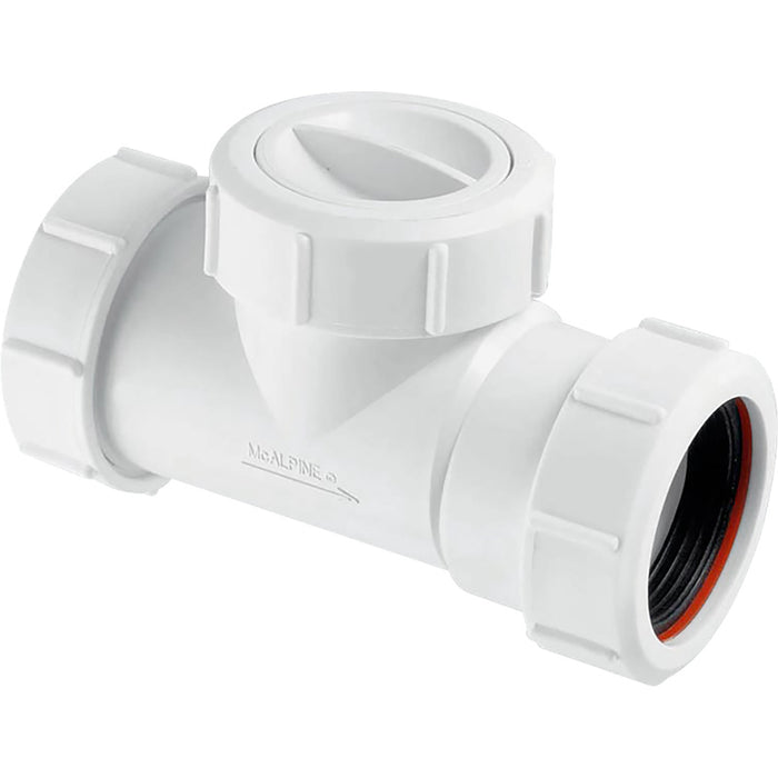 McAlpine T28M-NRV Non-Return Valve White 40mm