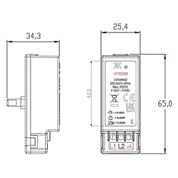 Knightsbridge 2 Way 5-150W LED Intelligent Dimmer Module