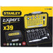 Stanley 1-13-906 Bit-Set with mini Ratchet 39-piece , Silver