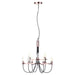 BHS Alana 9-Light Chandelier Ceiling Light - Copper with Black Cable
