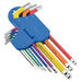 Draper Expert Metric Hex. and Ball End Key Set, Colour Coded (9 Piece)