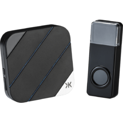 Knightsbridge Wireless plug in door chime Black