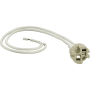 Knightsbridge GU10 Lampholder 260mm length silicon impregnated over sheathed cable