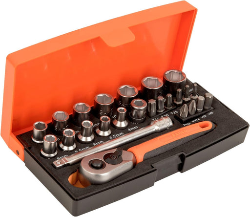 Bahco SL25 1/4" Drive Socket Set 25 Piece