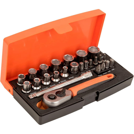 Bahco SL25 1/4" Drive Socket Set 25 Piece