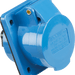 Knightsbridge 240V IP44 16A Connector 2P+E - Blue