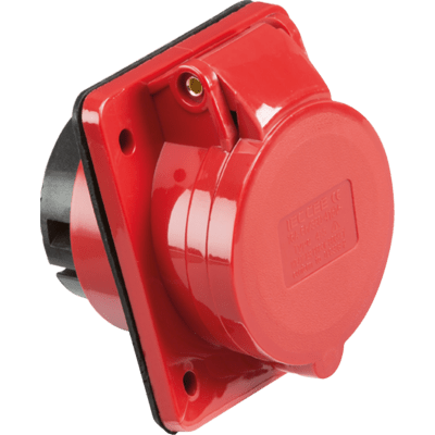Knightsbridge 415V IP44 16A Plug 3P+N+E - Red