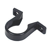 32MM PIPE SUPPORT BRACKET BLACK