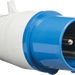 Knightsbridge 240V IP44 32A Plug 2P+E - Blue