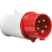 Knightsbridge 415V IP44 16A Plug 3P+N+E - Red