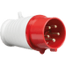 Knightsbridge 415V IP44 16A Connector 3P+N+E - Red
