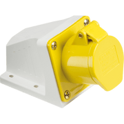 Knightsbridge 110V IP44 16A Connector 2P+E - Yellow