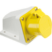 Knightsbridge 110V IP44 16A Connector 2P+E - Yellow