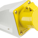 Knightsbridge 110V IP44 16A 2P+E 3 Way Splitter - Yellow