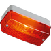 Knightsbridge 230V IP65 100W max ES E27 Bulkhead with Clear Prismatic Diffuser and Aluminium