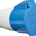 Knightsbridge 240V IP44 16A Connector 2P+E - Blue