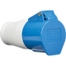 Knightsbridge 240V IP44 16A Plug 2P+E - Blue
