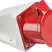 Knightsbridge 415V IP44 16A Angled Surface Mount Socket 3P+N+E - Red