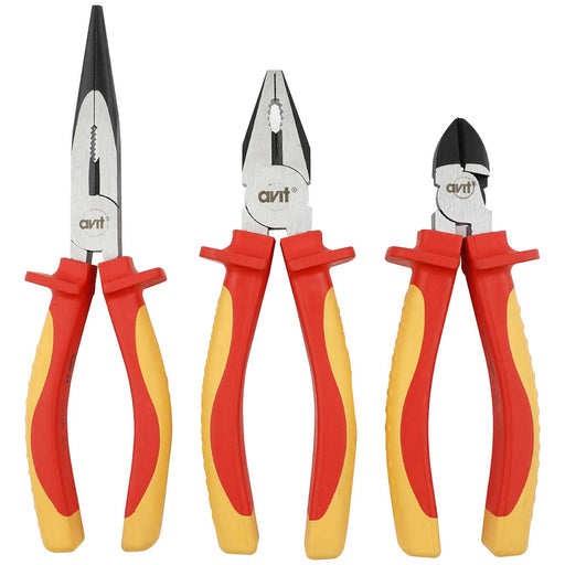 AVIT Insulated VDE Pliers Set 3 Piece - 1000V AV06051