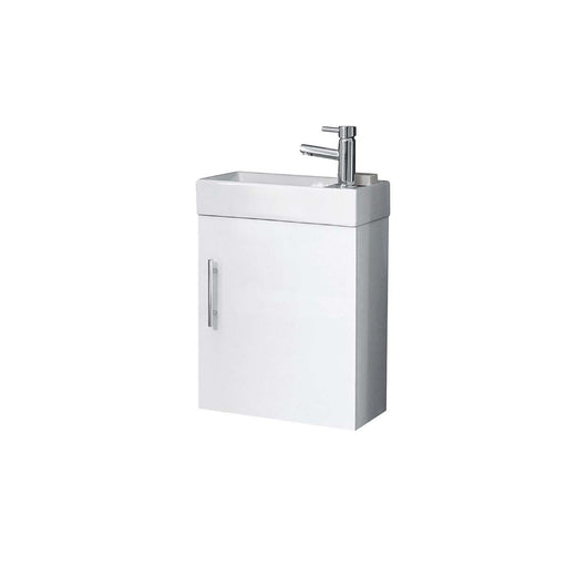 Lanza Cloakroom Wall Cabinet & Basin no tap included