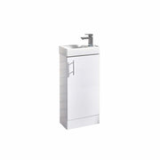 Lanza Cloakroom Floor Cabinet & Basin no tap included