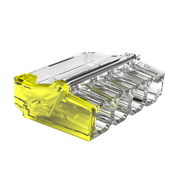 Q-CRIMP 24A 450V 4 Port Push In Wire Connectors - Box of 100Pcs