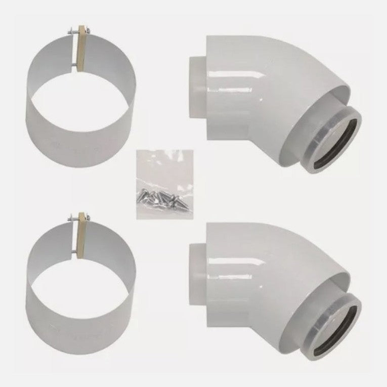 Vaillant 303911 Elbow Pair 2x 100mm Diameter 45°