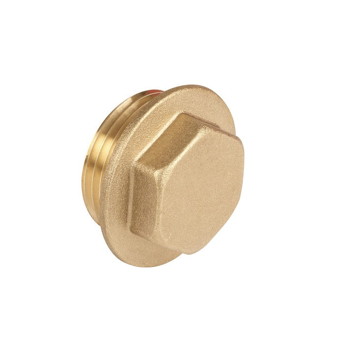 Embrass Peerless Brass Flanged Plug 1/4"