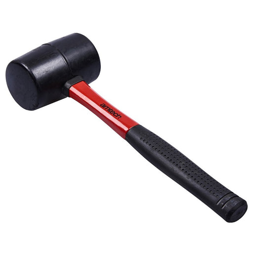 Am-Tech 16oz Black Rubber Mallet – Fibreglass Shaft