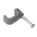 Cable Clip Flat Grey 1.50mm 100pcs